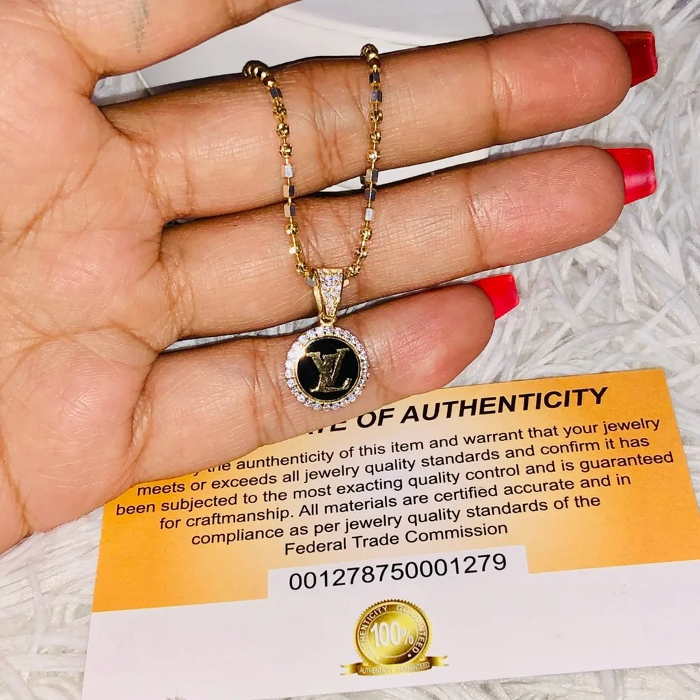 10k solid gold luxury designer pendant, 100% real gold, best Christmas gift ever - Picture 11 of 11